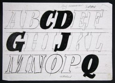 Churchward Newstype Supabold Italic Sketch