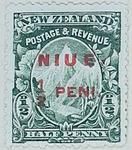 Stamp: New Zealand - Niue Half Penny