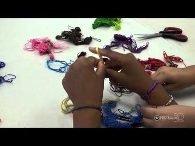PBS Hawaii - HIKI NŌ Episode 402 | Kihei Public Charter School | How to Finger Crochet a Bracelet