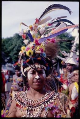 South Pacific Festival of the Arts, Apia, 1996. Performer from Papua New Guinea