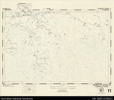 Papua New Guinea, Hagen SE, Survey Index 11, 1:50 000, 1972