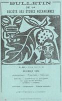Bulletin de la Société des Études Océaniennes numéro 101
