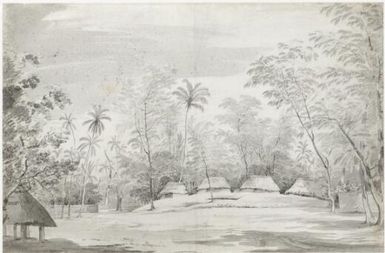 A fiatooka or marai in Tongatabu, 16th June, 1777 [John Webber]