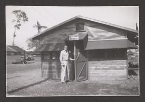 [Henry J. Cates Jr. in Front of Water Supply, #1]