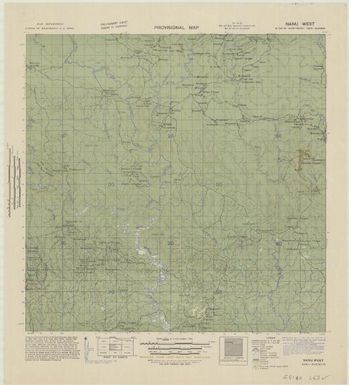Provisional map, northeast New Guinea: Nanu West (Sheet Nanu West)