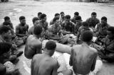 Malaysia, men performing meke at Republic of Fiji Military Forces camp