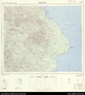 Solomon Islands, British Solomon Islands Protectorate, Malaita, Series: X711, Sheet 8-160-12, 1971, 1:50 000