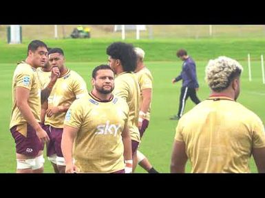 Moana Pasifika players determined to deliver 80-minute performance in Wellington