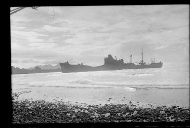 Wrecked Japanese ship, Guadalcanal, Solomon Islands