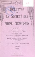 Bulletin de la Société des Études Océaniennes numéro 28