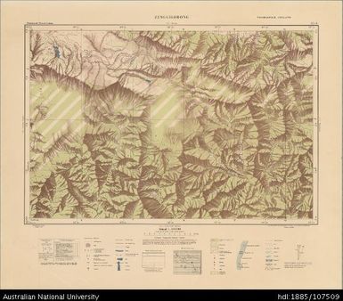 Indonesia, Western New Guinea, Zenggilorong, Series: Nederlands-Nieuw-Guinea, Sheet 17-S, 1956, 1:100 000