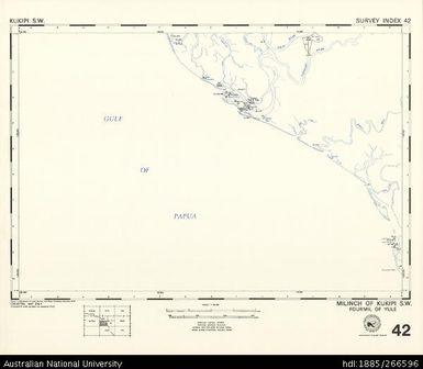 Papua New Guinea, Kukipi SW, Survey Index 42, 1:50 000, 1972