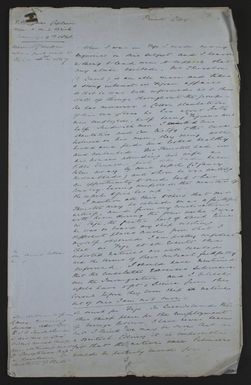 Extracts from letters and Statement