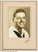 Sailor Robert Dwight Foster in World War II naval uniform, circa 1943