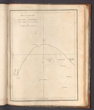 Plan of S. Leaga Bay on the West Coast of Sumatra; about 5 Leagues to the S.E. of Sinkell by C. Stephen Holloway Bunhan.