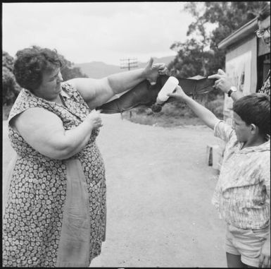 Wing span of a flying fox, New Caledonia, 1969 / Michael Terry