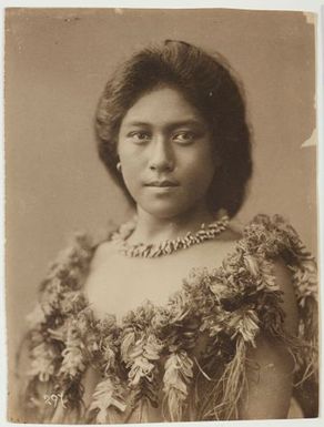 Portrait of a young Polynesian woman