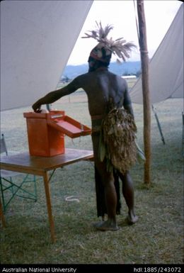 Voting at the election