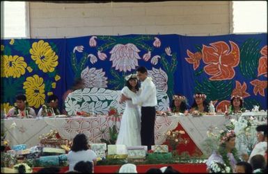 Bride and groom's first dance, Rarotongan wedding