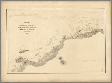 Channel of the North Side of Vanua Levu from Muthuata Island to Ivaca Peak, Feejee (Fiji) Islands by the U.S.Ex.Ex. 1840.