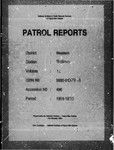 Patrol Reports. Western District, Balimo, 1969 - 1970