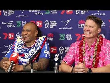TOA SAMOA Post Match Press Conference v France (RLWC2026)