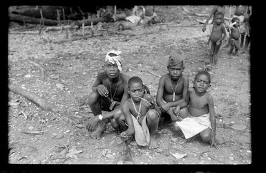 Group of local children, Guadalcanal, Solomon Islands