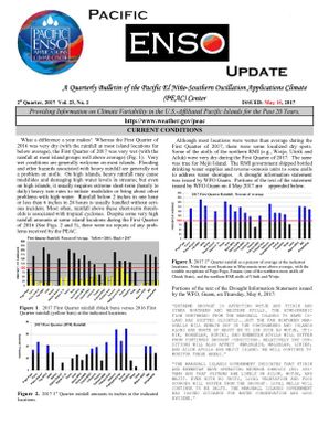 Pacific ENSO update - Current conditions 2nd quarter Vol. 23 No. 2