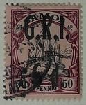 Stamp: Samoan Six Pence