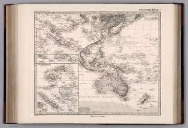 75. Polynesia (Westliches Blatt). (insets) Ost-Neu-Guinea. Samoa. Viti oder Fiji Inseln. Neu-Caledonia. Tonga.