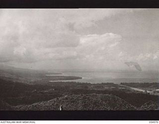 MILNE BAY, NEW GUINEA, 1943-07-11. MILNE BAY, FROM HILL STATION ROAD (MAPO ROAD)