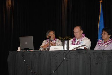 [Assignment: 48-DPA-09-30-08_SOI_K_Isl_Conf_Final] Final day of Insular Areas Health Summit [("The Future of Health Care in the Insular Areas: A Leaders Summit") at the Marriott Hotel in] Honolulu, Hawaii, where Interior Secretary Dirk Kempthorne [joined senior federal health officials and leaders of the U.S. territories and freely associated states to discuss strategies and initiatives for advancing health care in those communinties [48-DPA-09-30-08_SOI_K_Isl_Conf_Final_DOI_0837.JPG]