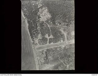NABIRE, DUTCH NEW GUINEA. 1943-06-09. THE JAPANESE HELD AIRFIELD ON THE SOUTH COAST OF DUTCH NEW GUINEA WHICH WAS ATTACKED BY ALLIED AIRCRAFT BASED IN THE NORTHERN TERRITORY