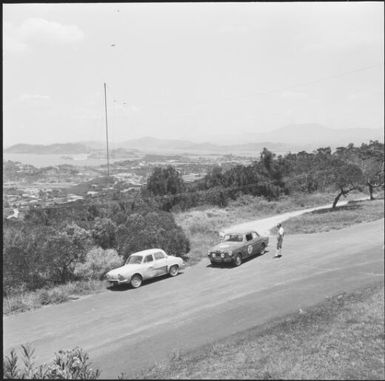 Cars on Nouvata Hill, Noumea, New Caledonia, 1967 / Michael Terry