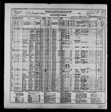 1940 Census Population Schedules - Hawaii - Honolulu County - ED 2-160