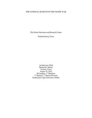 Oral History Interview with Herman R. Shirley, August 22, 2012