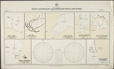 Plans of anchorages on the north east coast of New Guinea, south-west Pacific / Hydrographic Office, U.S. Navy