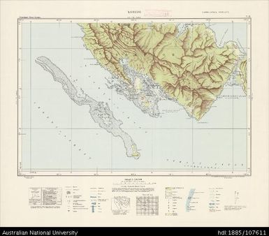 Indonesia, Western New Guinea, Korido, Series: Nederlands-Nieuw-Guinea, Sheet 7-N, 1958, 1:100 000