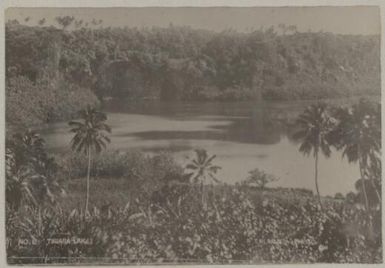 Lake Tiriara, Mangaia, Cook Islands, approximately 1895
