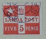 Stamp: Samoan Five Pence