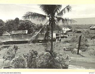 HELDSBACH MISSION, FINSCHHAFEN AREA, NEW GUINEA. 1944-03-13. A SECTION OF THE 2/3RD CASUALTY CLEARING STATION, NOW BEING RELIEVED BY THE 106TH CASUALTY CLEARING STATION, AUSTRALIAN ARMY NURSING ..