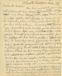 Letter from Benjamin Smith Lyman to Dr. Beukema