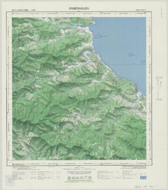 Carte de la Nouvelle Caledonie 150 000: Ponérihouen