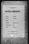 Patrol Reports. Western District, Olsobip, 1969 - 1970