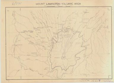 Mountain Lamington volcanic area / compiled and drawn by the National Mapping Office, Dept. of the Interior, Canberra, A.C.T. 1954