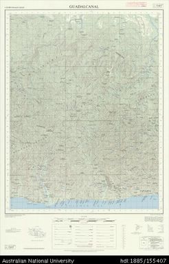 Solomon Islands, British Solomon Islands Protectorate, Guadalcanal, Series: X711, Sheet 9-160-9, 1976, 1:50 000