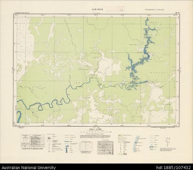 Indonesia, Western New Guinea, Jawimoe, Series: Nederlands-Nieuw-Guinea, Sheet 28-W, 1955, 1:100 000