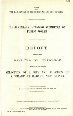 PP no. 87 of 1927, Report Unumbered (1927)