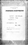 Patrol Reports. New Ireland District, Tiang, 1964 - 1965