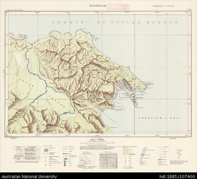 Indonesia, Western New Guinea, Manokwari, Series: Nederlands-Nieuw-Guinea, Sheet 7-K, 1958, 1:100 000